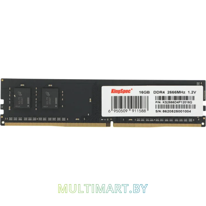 Оперативная память Kingspec 16GB DDR4 PC4-21300 (KS2666D4P12016G)